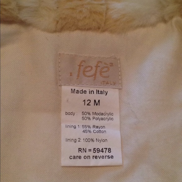 Faux-fur baby coat - Picture 3 of 3